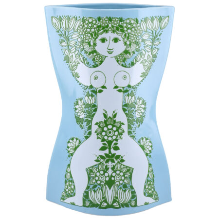 Bjørn wiinblad Nina vase 28,5 cm, lyseblå/grøn