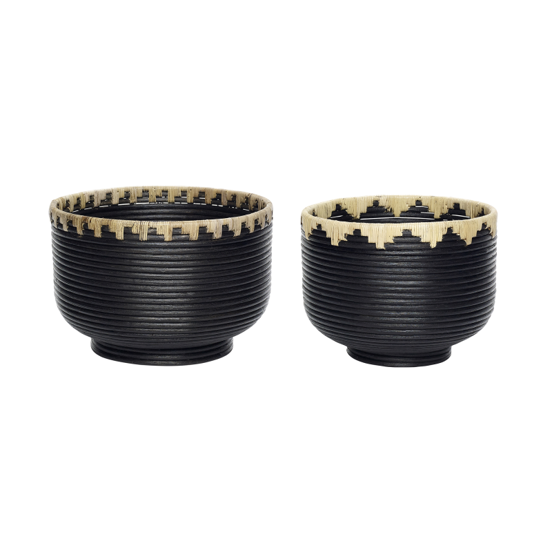 Blackie - Sort Rattan Kurve - Mønster Blackie - Sort Rattan Kurve - Mønster