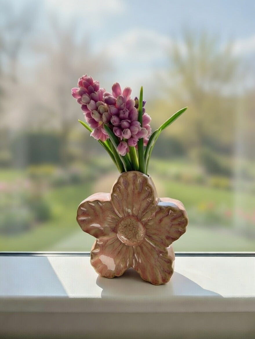 Blomsterformet vase i keramik | Blomsterformet vase i keramik |