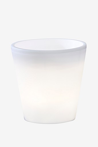 Blomsterkrukke Assisi lille LED 28 cm