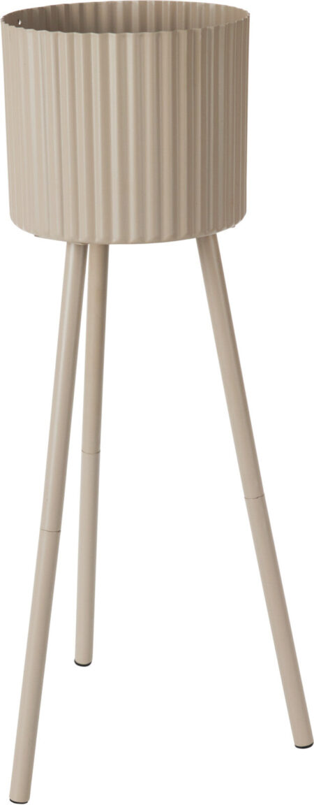 Blomsterpotter - sæt med 2 stk. - taupe