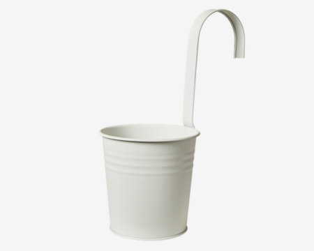 Blomsterskjuler Med Hank Hvid H.9 cm