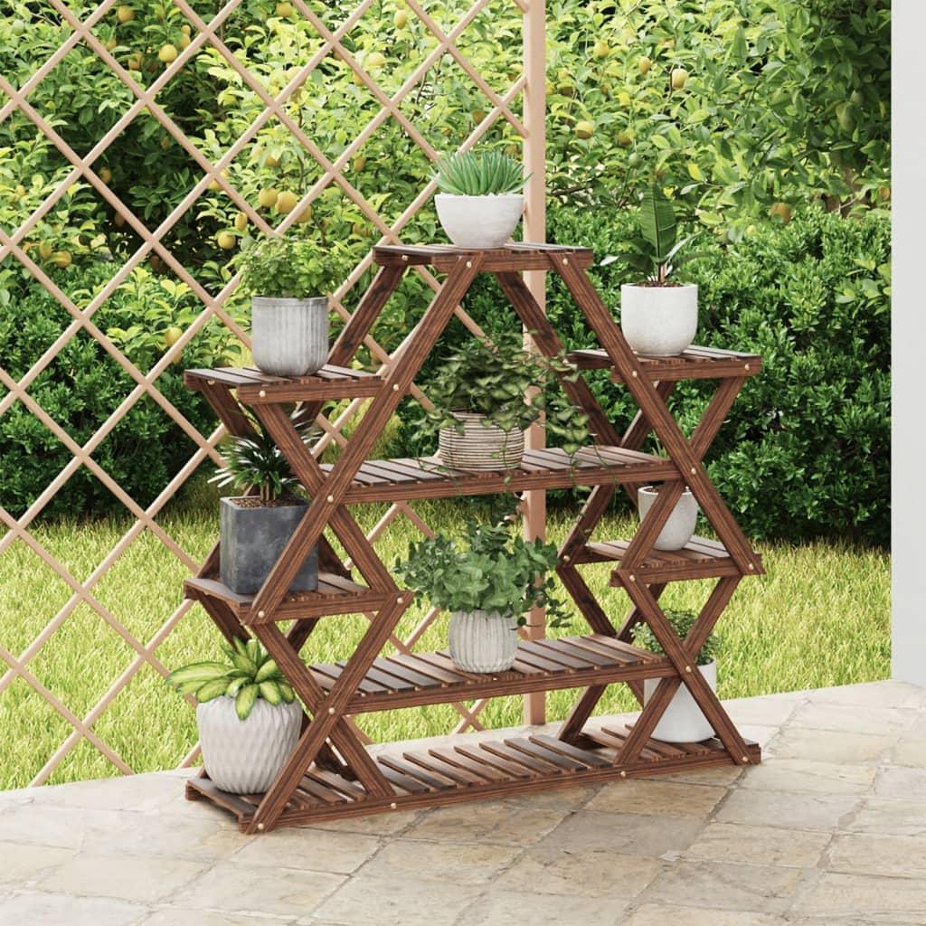 Blomsterstativ 110x25x105 cm massivt fyrretræ Blomsterstativ 110x25x105 cm massivt fyrretræ
