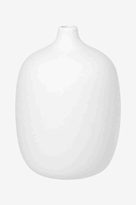 Blomus - Vase Ceola 18,5 cm - Hvid - Urtepotteskjulere & vaser - - Homeroom