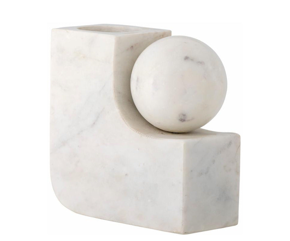 Bloomingville Abbelin stage / vase - hvid marmor Bloomingville Abbelin stage / vase - hvid marmor