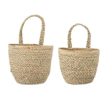 Bloomingville Amia Kurv til væg H: 41 cm - Natur/Søgræs OUTLET