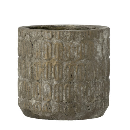 Bloomingville - Benas Deko Urtepotte, Grå, Beton, D17xH16 cm