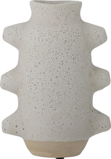Bloomingville - Birka Vase - Hvid - Keramik - H 23 Cm