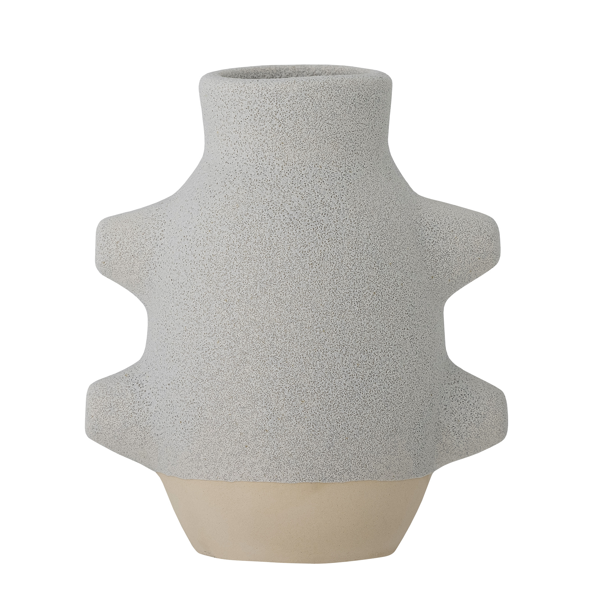 Bloomingville - Birka Vase, Hvid, Keramik, L14xH16xW10 cm Bloomingville - Birka Vase, Hvid, Keramik, L14xH16xW10 cm