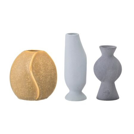 Bloomingville Bloomingville vase stengods 3-pakke Multi