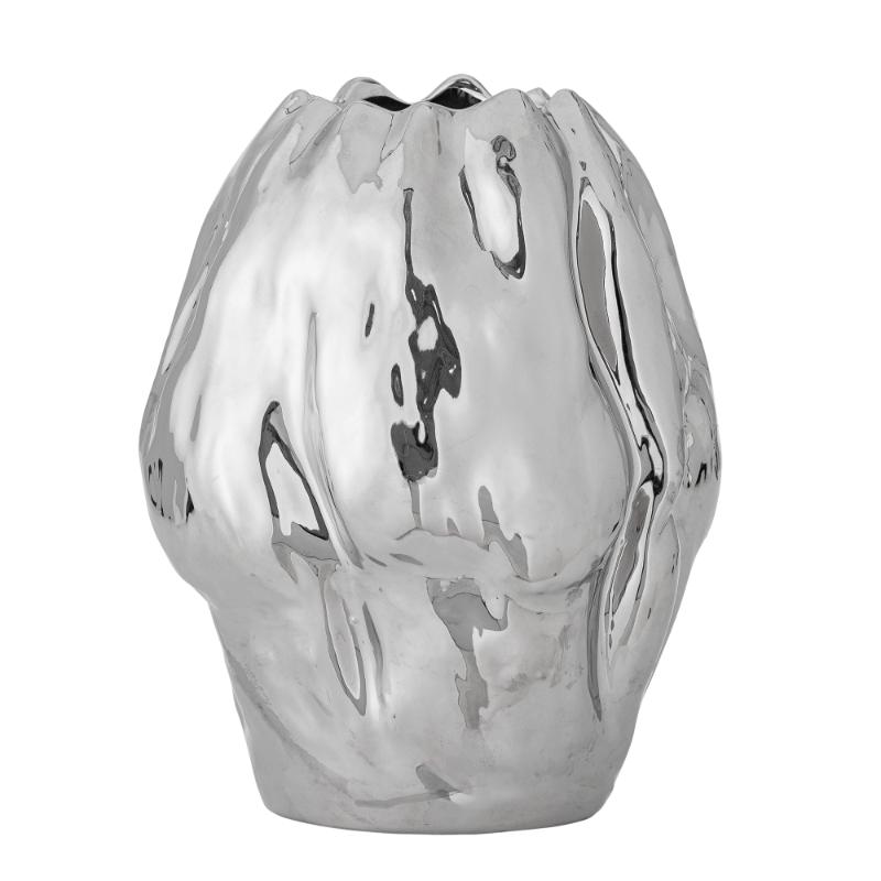 Bloomingville Bobby Vase - Sølv - Stentøj Bloomingville Bobby Vase - Sølv - Stentøj