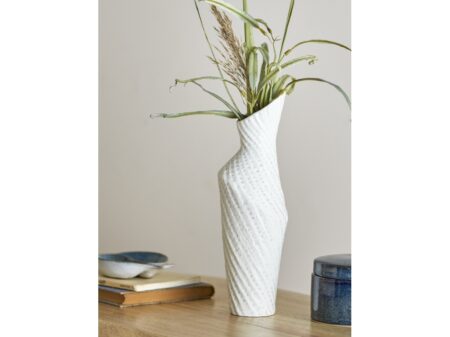 Bloomingville CREATIVE COLLECTION Fikla vas, vit, stengods
