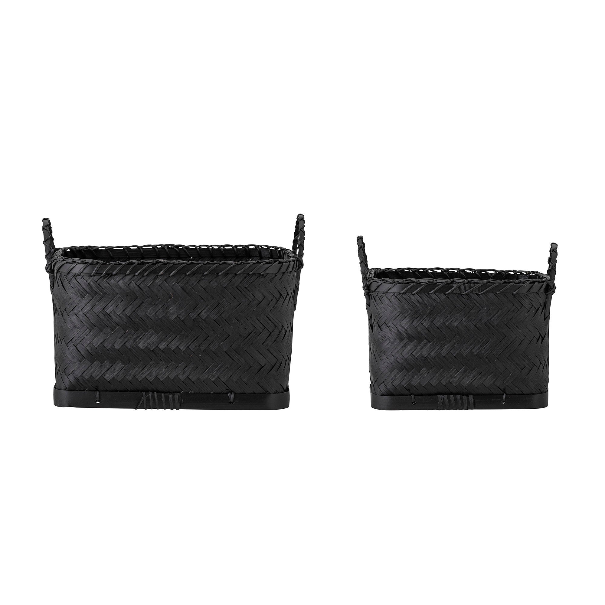 Bloomingville Carmil Basket, Sort, Søgræs Bloomingville Carmil Basket, Sort, Søgræs