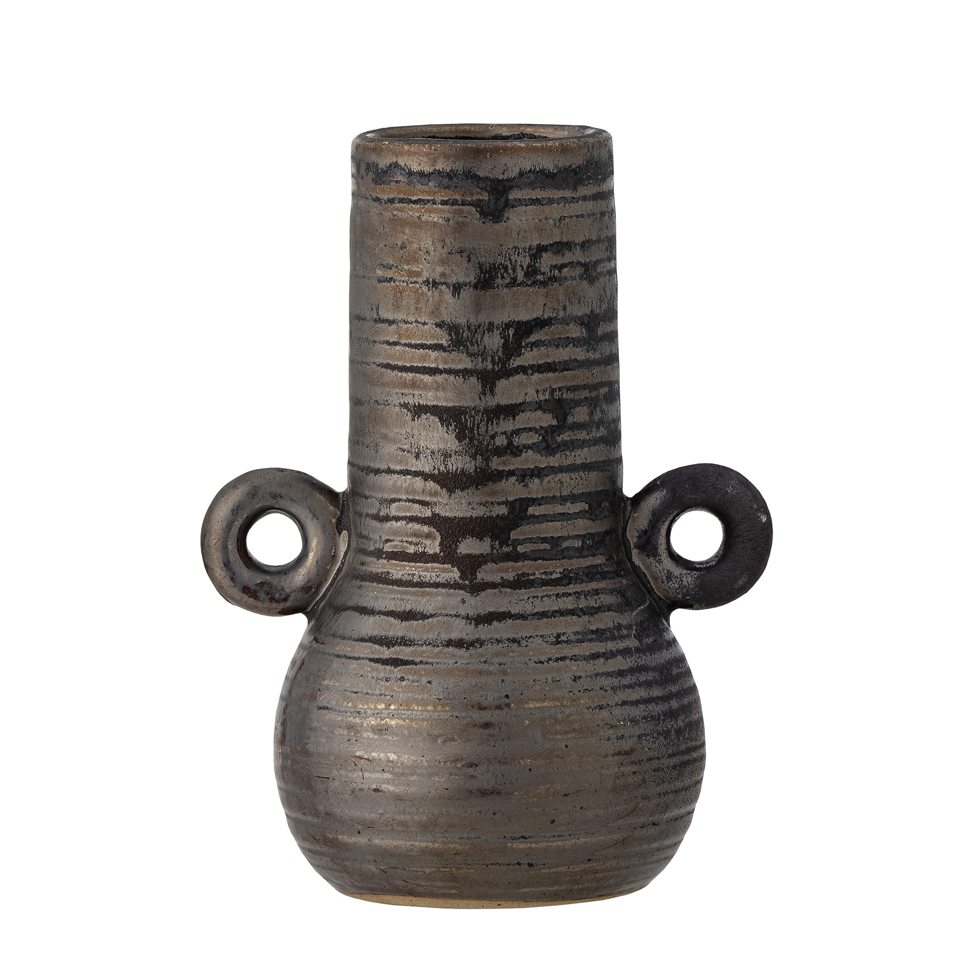 Bloomingville - Casaya Vase, Brun, Stentøj, L10xH13,5xW7,5 cm Bloomingville - Casaya Vase, Brun, Stentøj, L10xH13,5xW7,5 cm