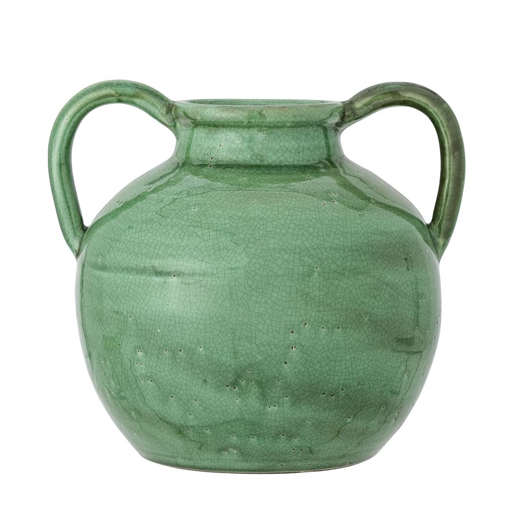 Bloomingville Cham Deko Vase H: 25,5 cm - Grøn/Terracotta OUTLET Bloomingville Cham Deko Vase H: 25,5 cm - Grøn/Terracotta OUTLET