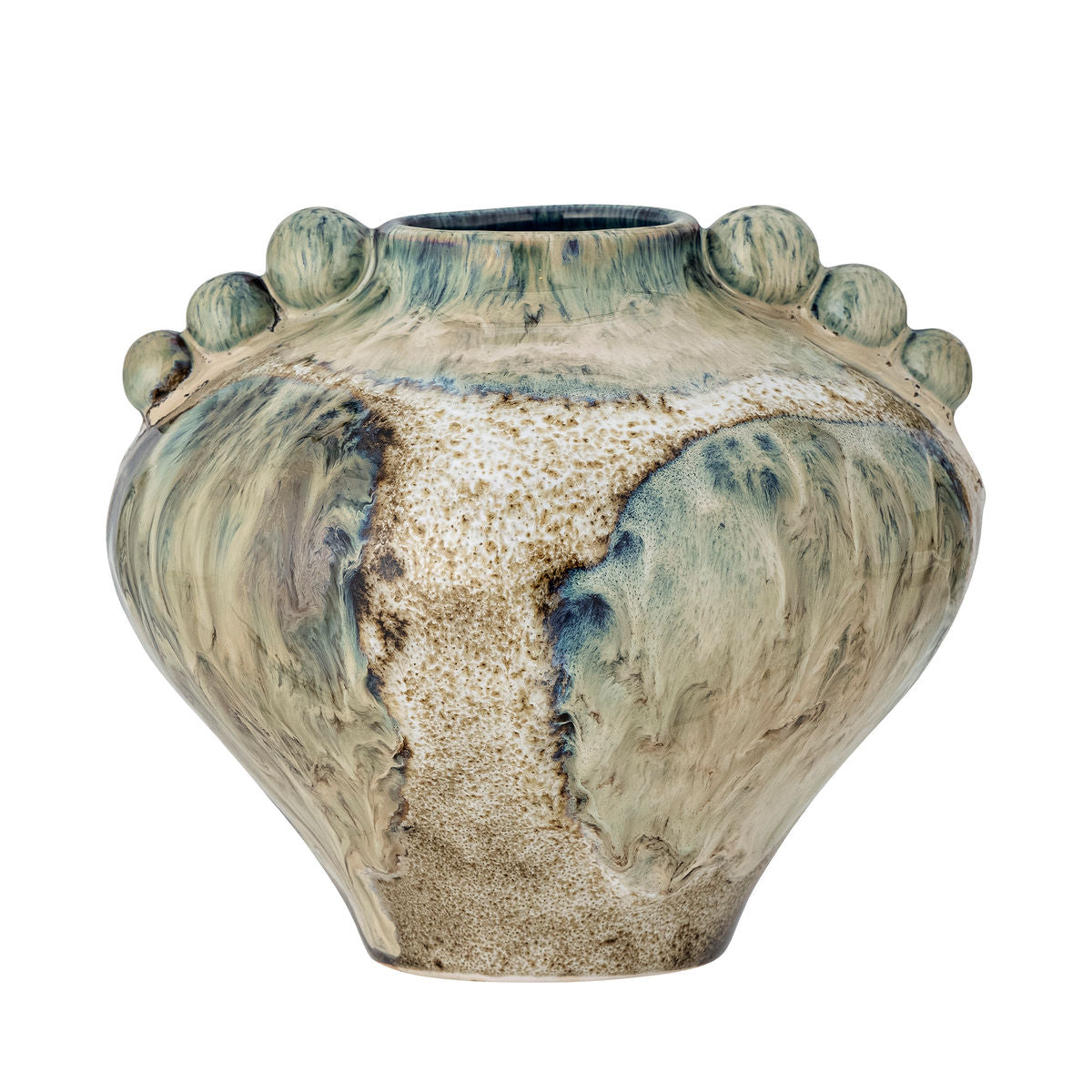 Bloomingville Cophia Vase, Blå, Stentøj Bloomingville Cophia Vase, Blå, Stentøj