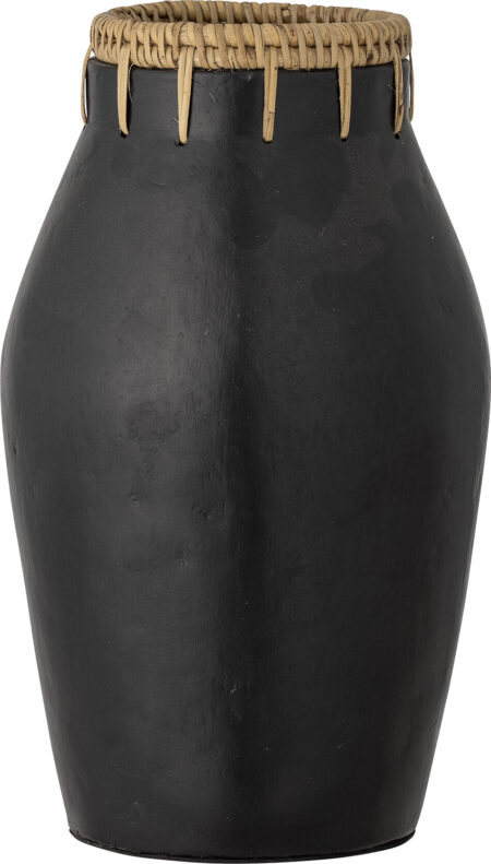 Bloomingville - Dixon Deko Vase - Sort - Terrakotta - H 27 Cm