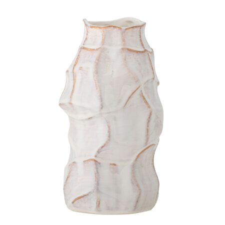 Bloomingville Dolores Vase, Hvid, Stentøj