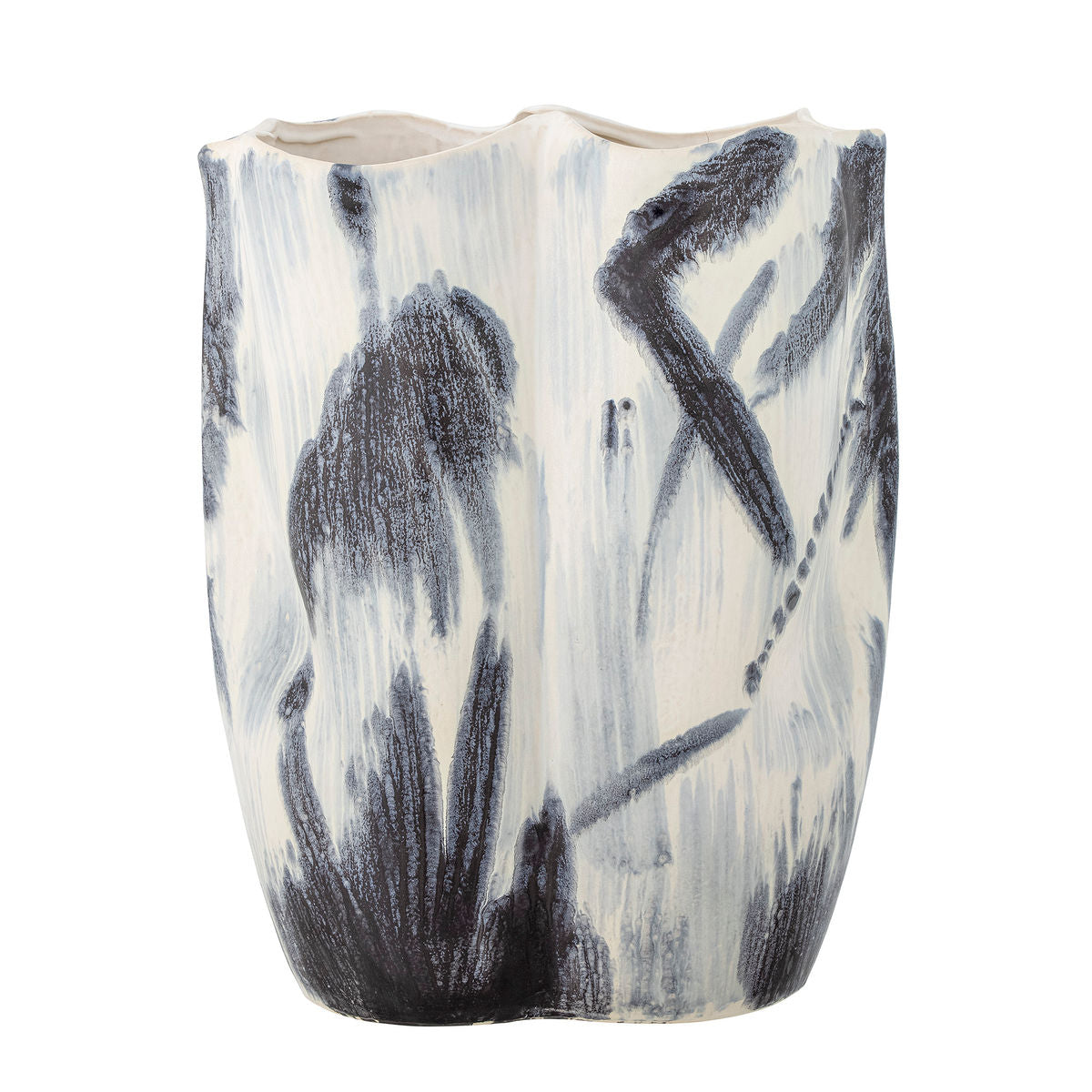 Bloomingville Elira Vase, Sort, Stentøj Bloomingville Elira Vase, Sort, Stentøj