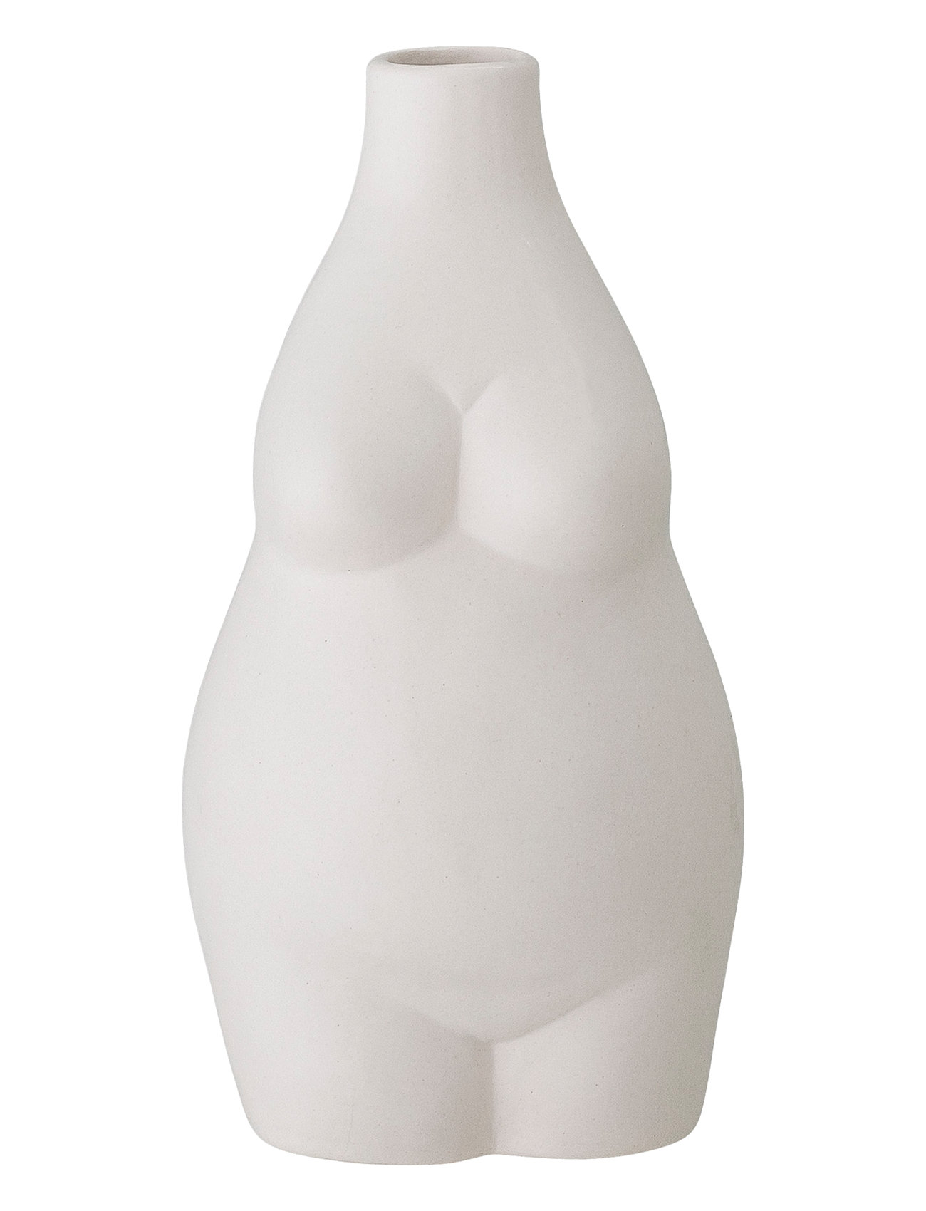 Bloomingville | Elora Vase, Hvid, Stentøj | H18CM Bloomingville | Elora Vase, Hvid, Stentøj | H18CM