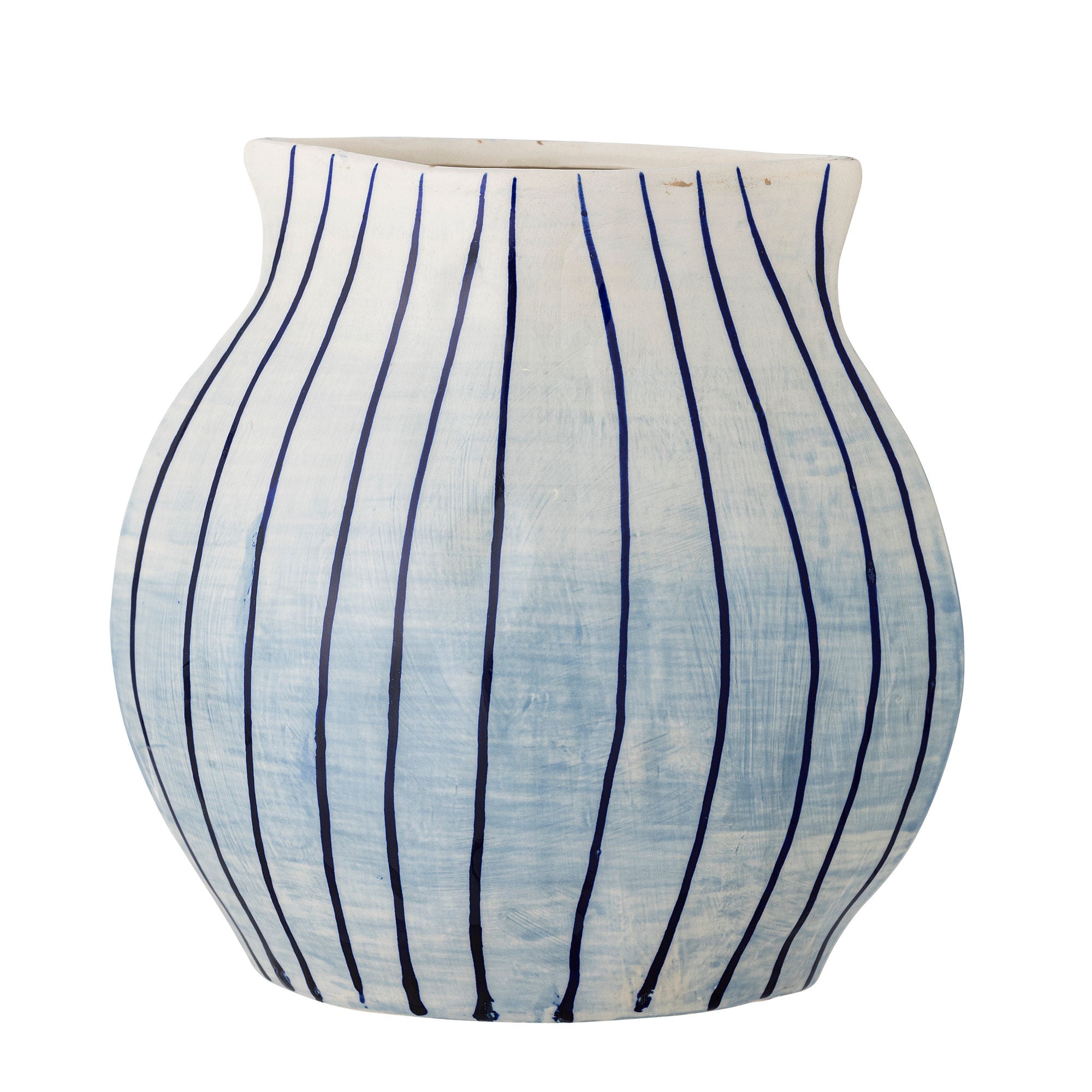 Bloomingville Esra Vase, Blå, Stentøj Bloomingville Esra Vase, Blå, Stentøj