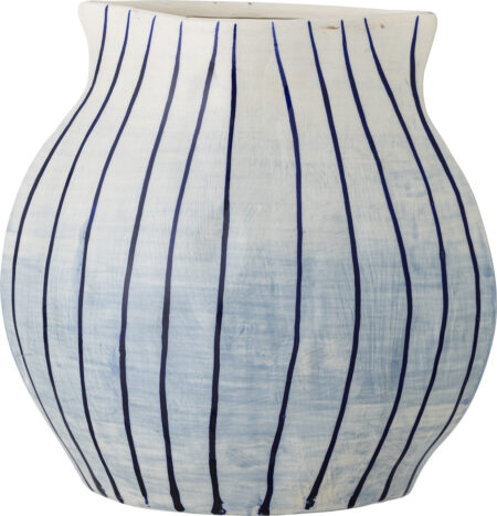 Bloomingville - Esra Vase - Blå - Stentøj Keramik