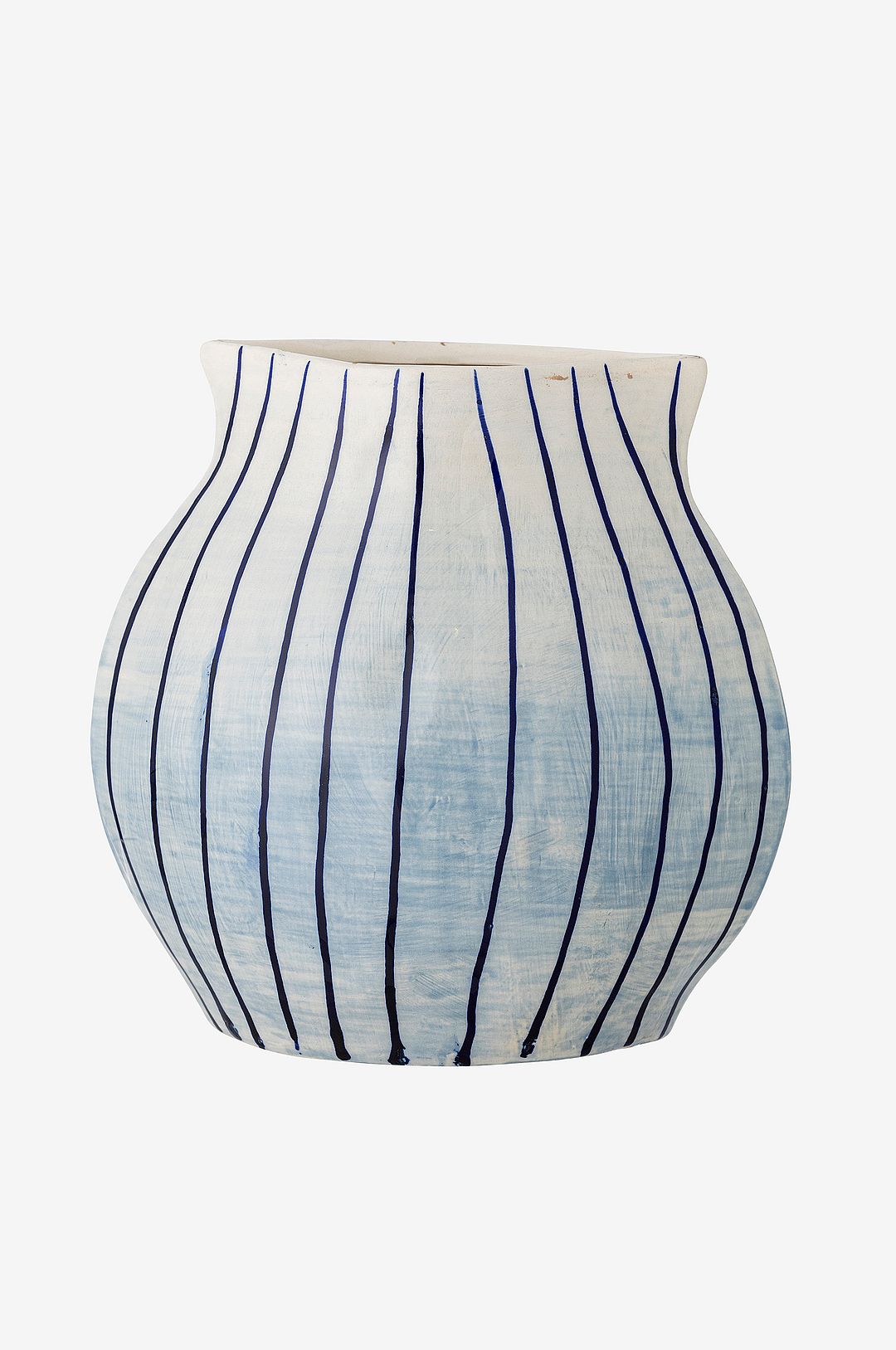 Bloomingville - Esra Vase - Blå - Urtepotteskjulere & vaser - - Homeroom Bloomingville - Esra Vase - Blå - Urtepotteskjulere & vaser - - Homeroom