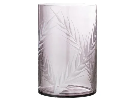 Bloomingville, Gabina Vase, Lilla, Glas,Ø12,5xH19 cm