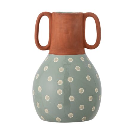 Bloomingville Hercule vase 20 cm Grøn-brun