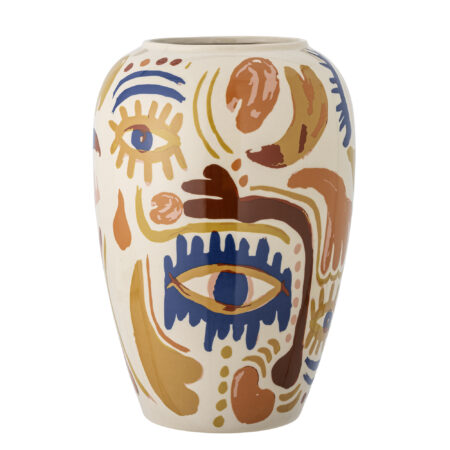 Bloomingville - Horus Vase, Multifarvet, Stentøj, D22xH32 cm