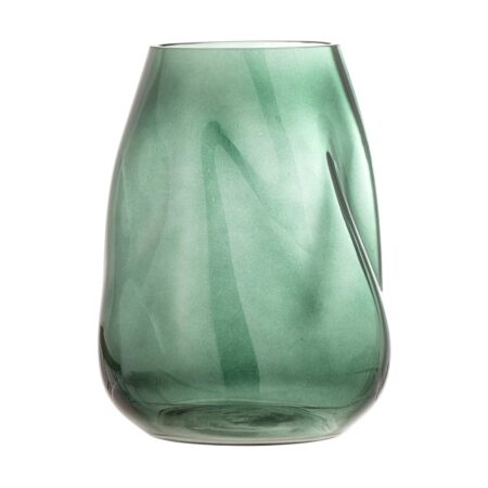 Bloomingville Ingolf glasvase 26 cm Grøn