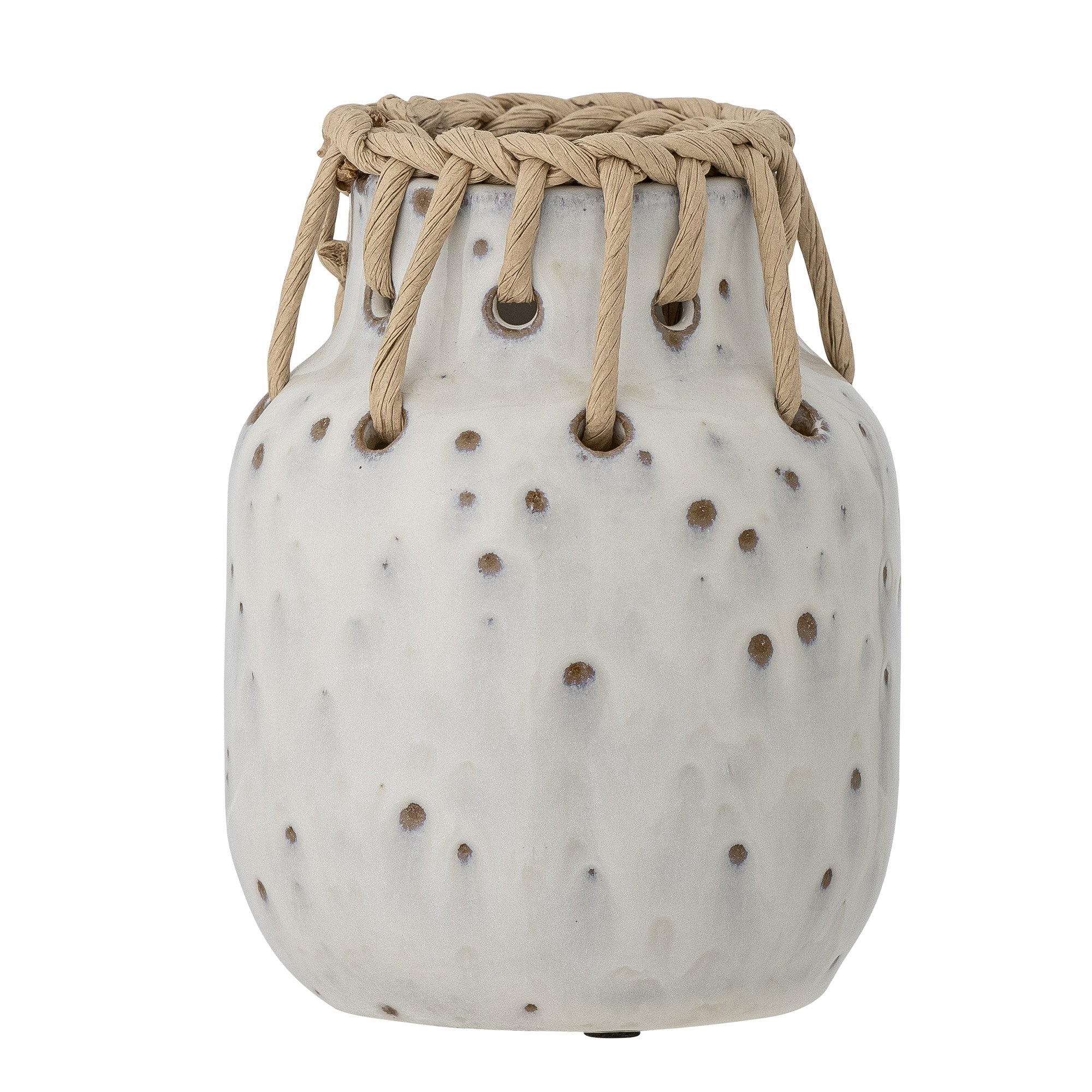 Bloomingville - Janel Vase, Hvid, Keramik Bloomingville - Janel Vase, Hvid, Keramik
