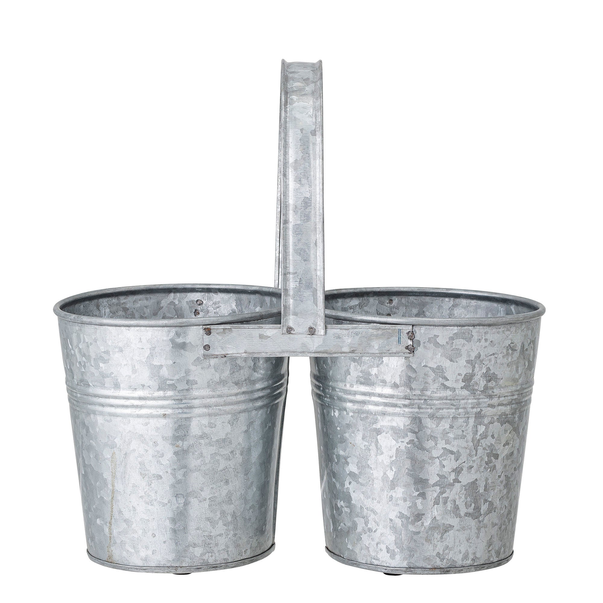 Bloomingville - Jessy Urtepotteskjuler, Grå, Galvaniseret jern H26 cm Bloomingville - Jessy Urtepotteskjuler, Grå, Galvaniseret jern H26 cm