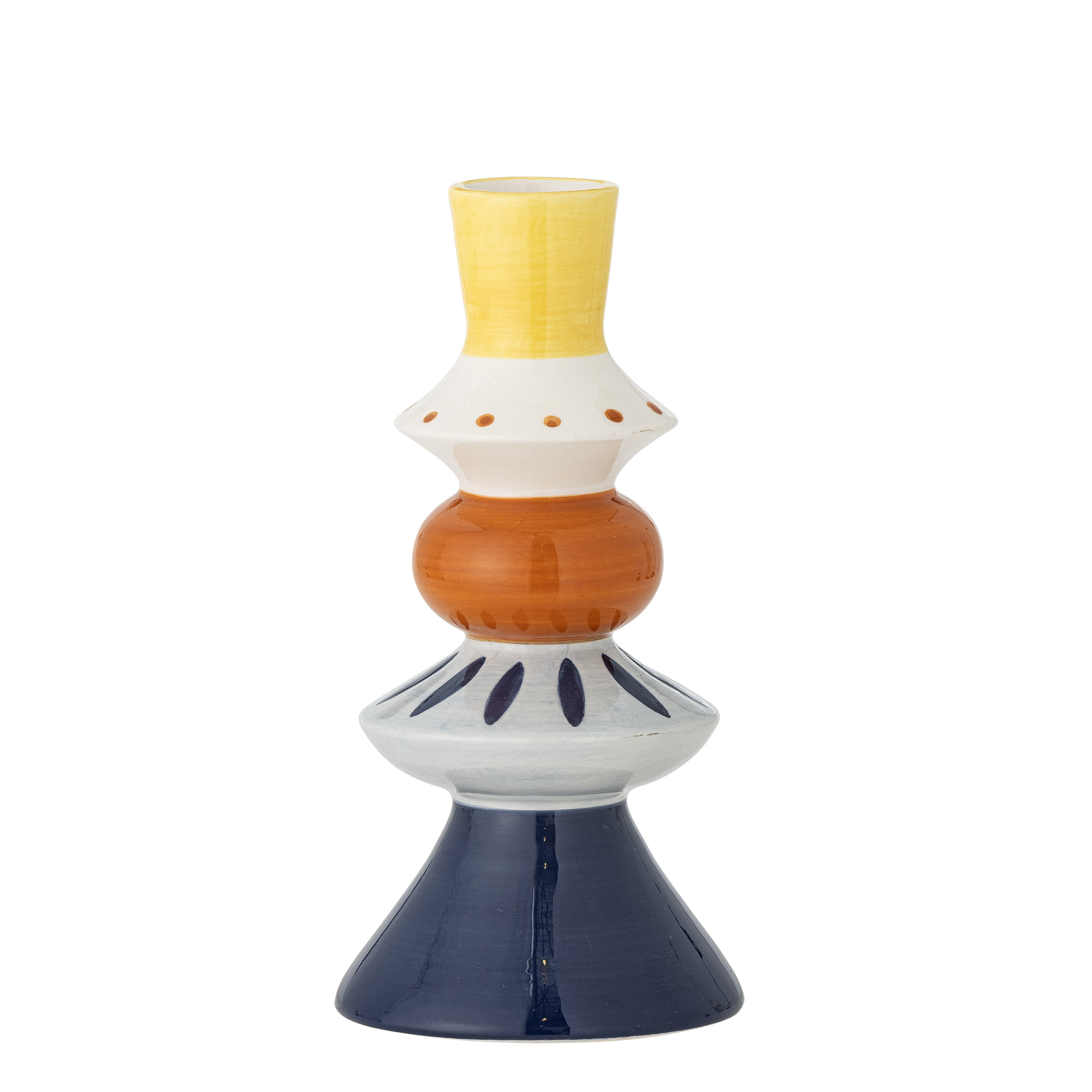 Bloomingville - Kairi Deko Vase, Multifarvet, Stentøj, D10xH21 cm Bloomingville - Kairi Deko Vase, Multifarvet, Stentøj, D10xH21 cm