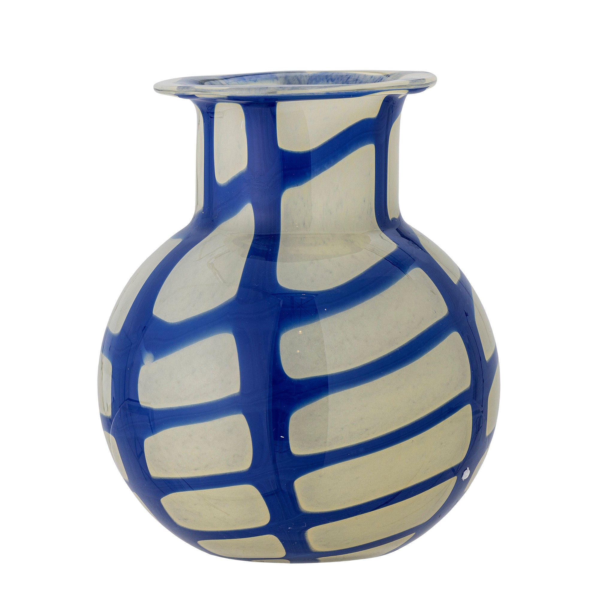 Bloomingville Kiran Vase, Blå, Glas Bloomingville Kiran Vase, Blå, Glas