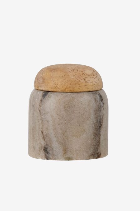 Bloomingville - Krukke med låg Payana ⌀ 6 cm - Brun - Opbevaringsbeholdere - - Homeroom