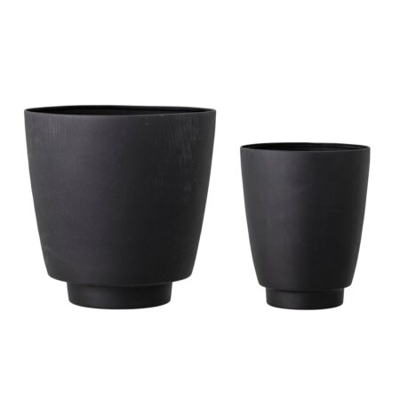 Bloomingville Krukke metal 2-pak Sort