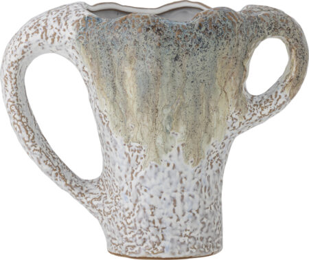 Bloomingville - Ledger Vase - Grøn - Stentøj Keramik