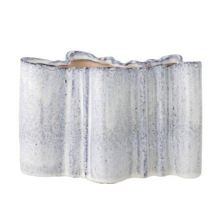 Bloomingville Lindae Vase, Blå, Stentøj