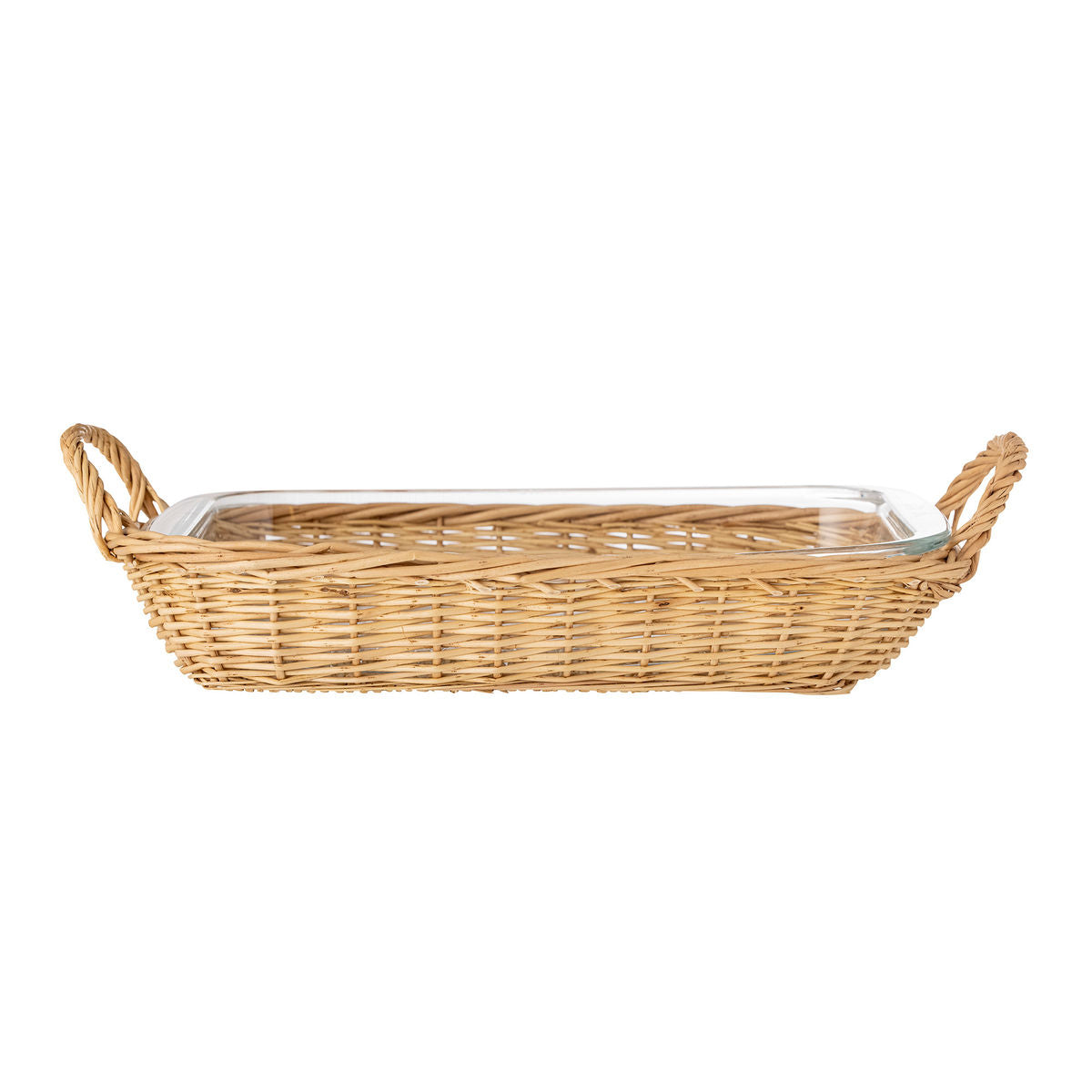 Bloomingville Mariam Ovenfast Fad m/Kurv, Klar, Glas Bloomingville Mariam Ovenfast Fad m/Kurv, Klar, Glas