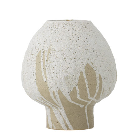 Bloomingville - Morag Vase, Natur, Stentøj, D17xH19 cm