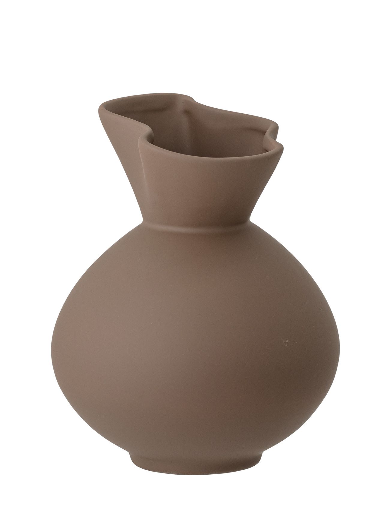 Bloomingville | Nica Vase, Brun, Stentøj | ONE SIZE Bloomingville | Nica Vase, Brun, Stentøj | ONE SIZE