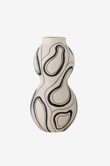 Bloomingville - Nicola Vase - Sort - Urtepotteskjulere & vaser - - Homeroom