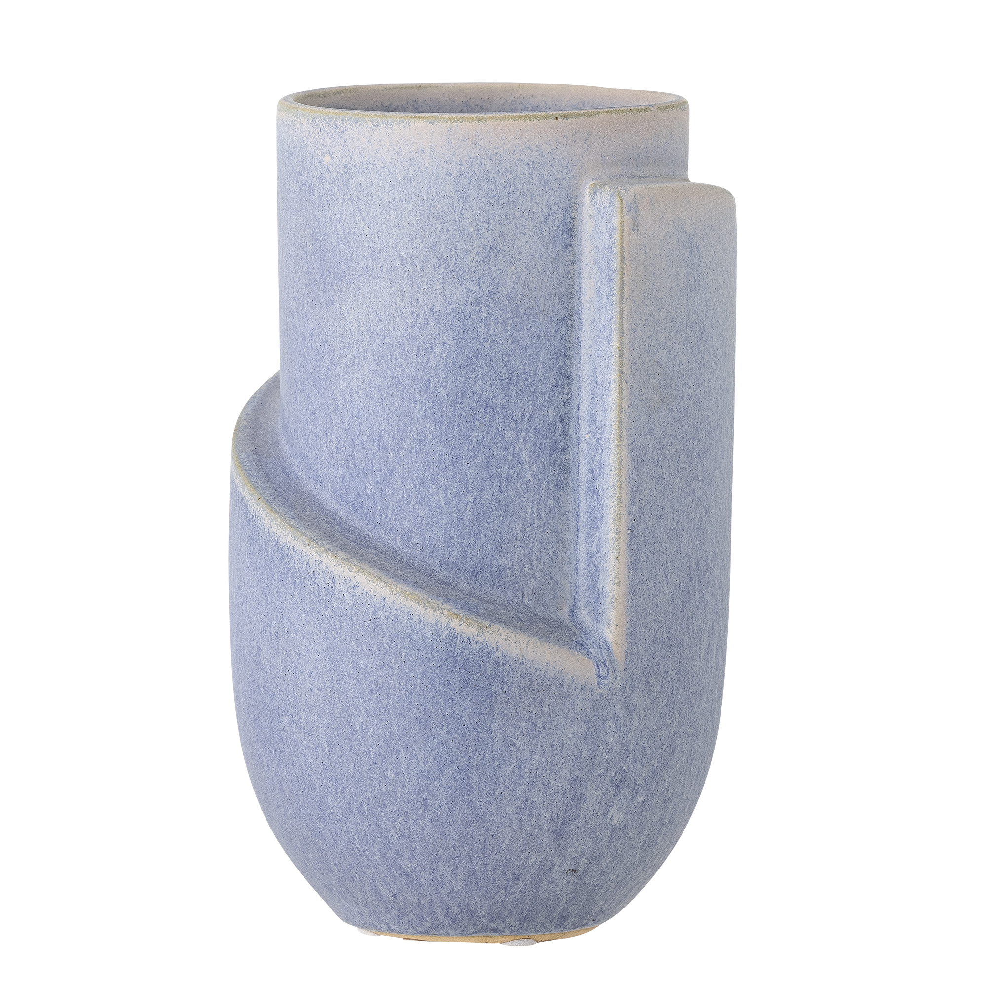 Bloomingville - Norbert Vase, Blå, Stentøj, D11,5xH18,5 cm Bloomingville - Norbert Vase, Blå, Stentøj, D11,5xH18,5 cm