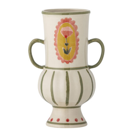 Bloomingville - Odina Vase, Multifarvet, Stentøj, D9xH21xW14 cm