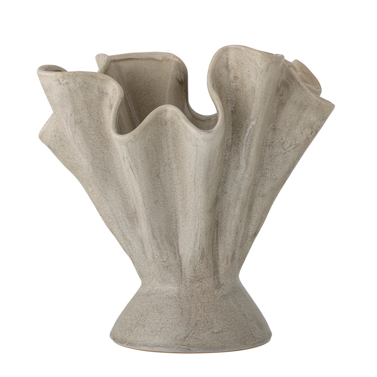 Bloomingville Plier Vase, Natur, Stentøj Bloomingville Plier Vase, Natur, Stentøj