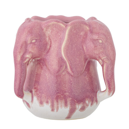 Bloomingville - Pontus Vase, Pink, Stentøj, D15,5xH15,5 cm