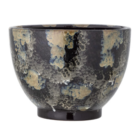 Bloomingville - Sayed Urtepotteskjuler, Blå, Stentøj, D34xH25 cm