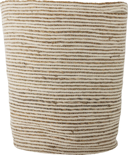 Bloomingville - Selena Kurv - Hvid - Jute