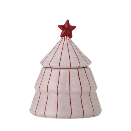 Bloomingville - Shirly Krukke m/låg, Rosa, Stentøj, D12xH16 cm